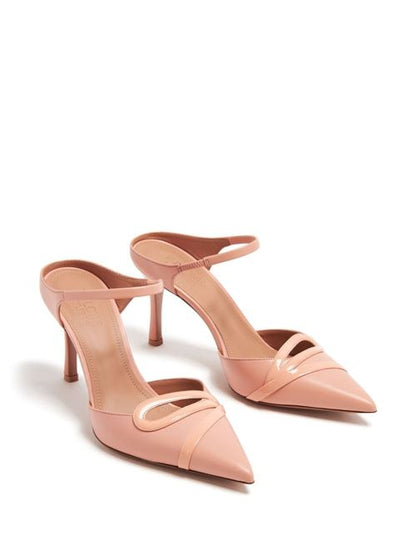 BONNIE 80 LEATHER STILETTO MULES