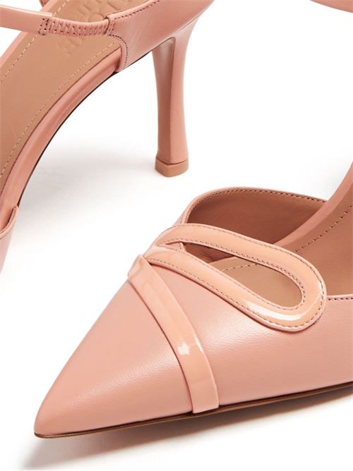 BONNIE 80 LEATHER STILETTO MULES