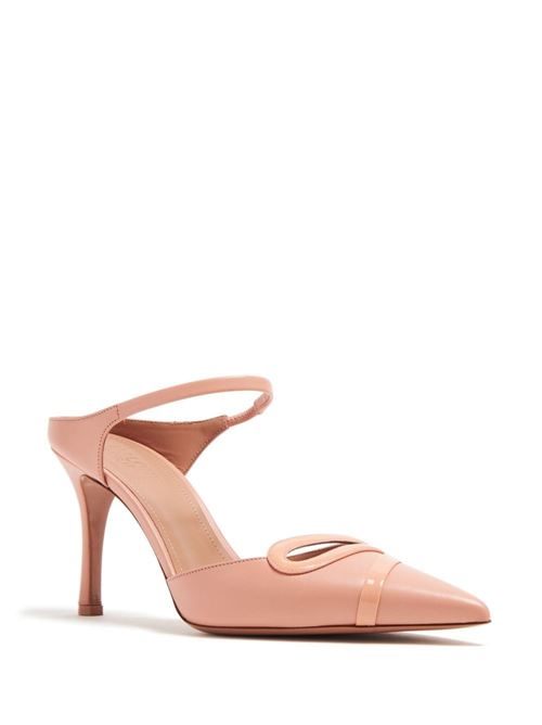 BONNIE 80 LEATHER STILETTO MULES