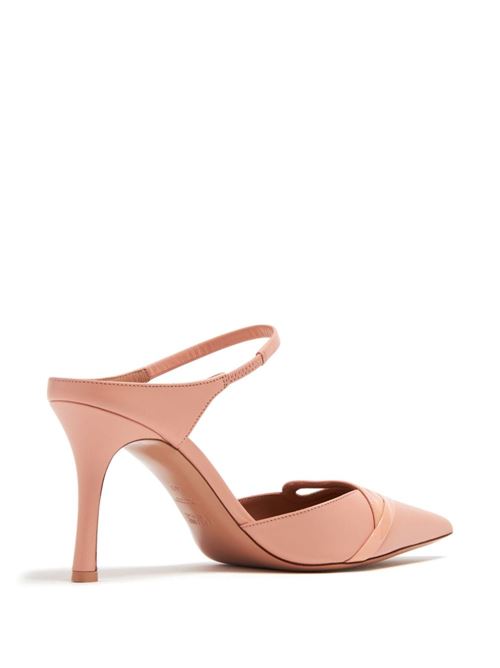 BONNIE 80 LEATHER STILETTO MULES