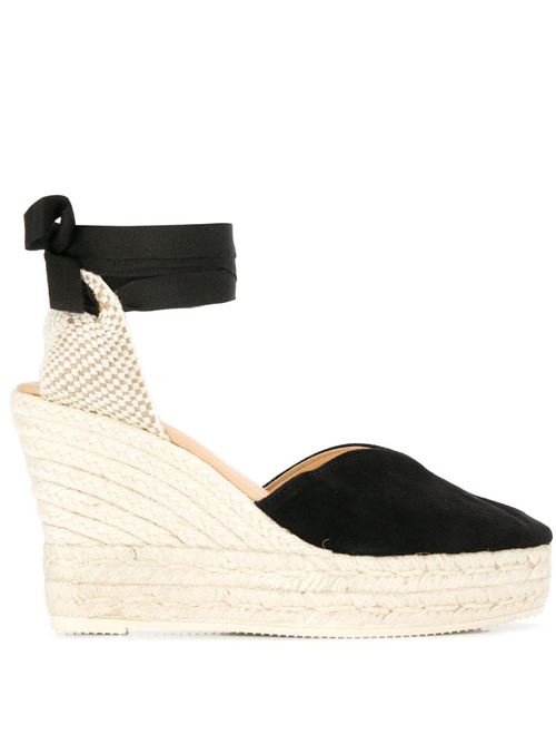 HAMPTONS SUEDE HEART-SHAPED WEDGE ESPADRILLES