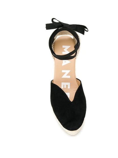 HAMPTONS SUEDE HEART-SHAPED WEDGE ESPADRILLES