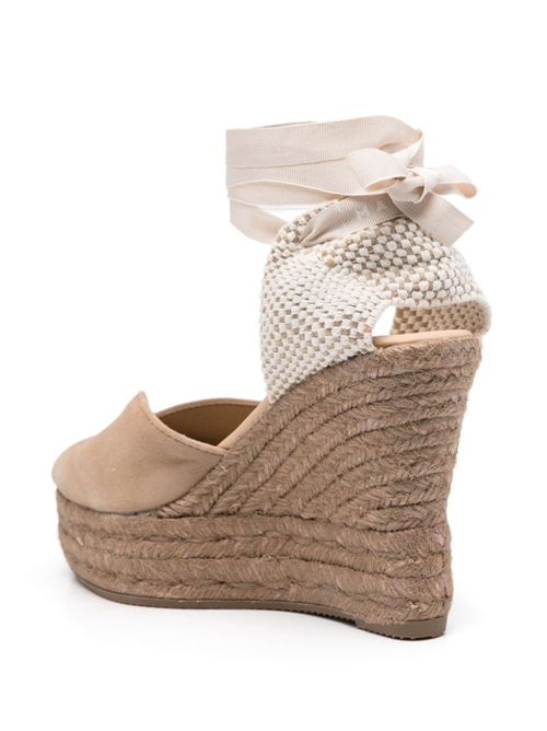 HAMPTONS SUEDE HEART-SHAPED WEDGE ESPADRILLES