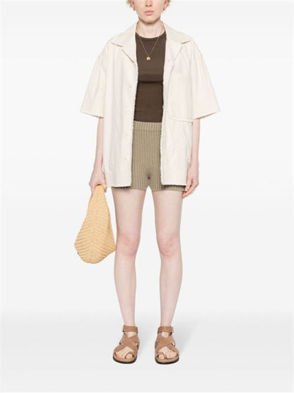 COTTON KNITTED SHORTS