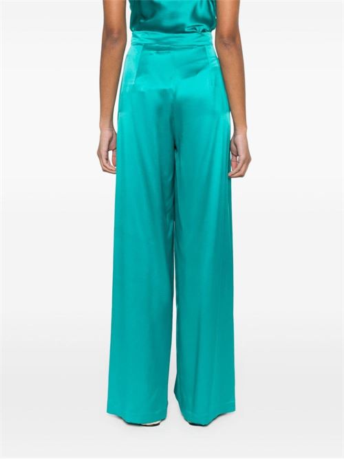 SATIN WIDE-LEG SILK TROUSERS
