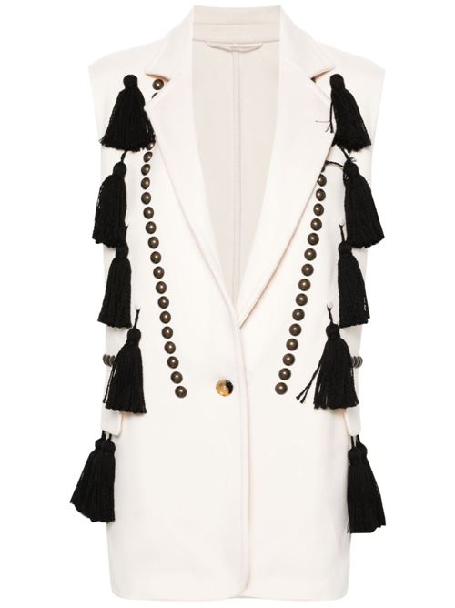 STUDDED WOOL VEST