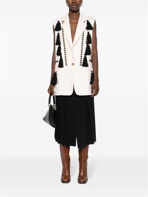 STUDDED WOOL VEST