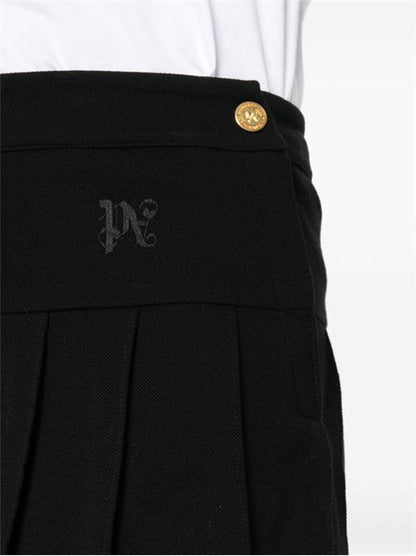 MONOGRAM PLEATED SKIRT