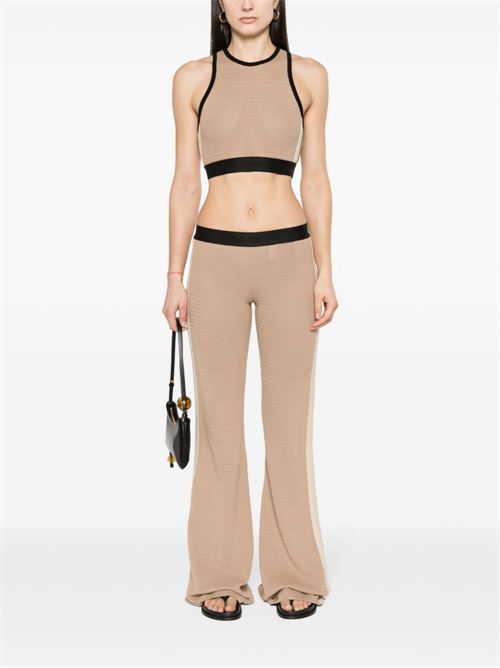 LOGO TAPE KNITTED TROUSERS