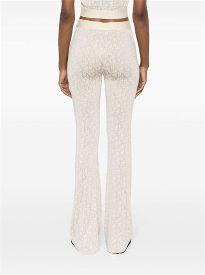 MONOGRAM JACQUARD KNIT TROUSERS