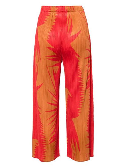 PRINTED CROPPED TROUSERS