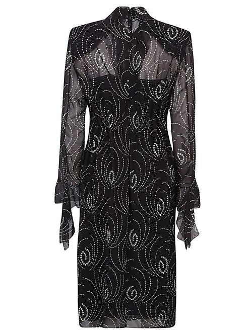 PRINTED SILK BLEND DRESS