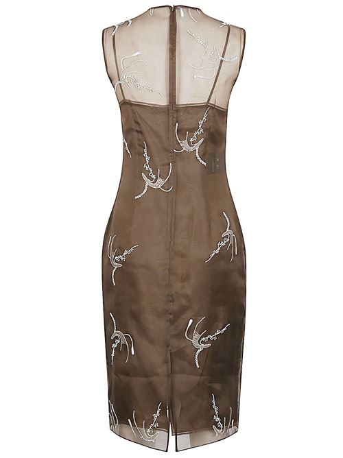 EMBROIDERED SILK DRESS