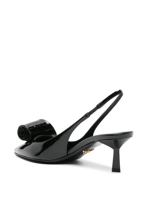 PATENT LEATHER SLINGBACK PUMPS