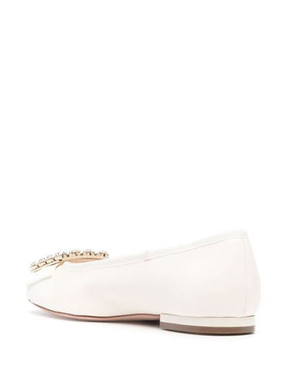 TRÈS VIVIER LEATHER BALLET FLATS