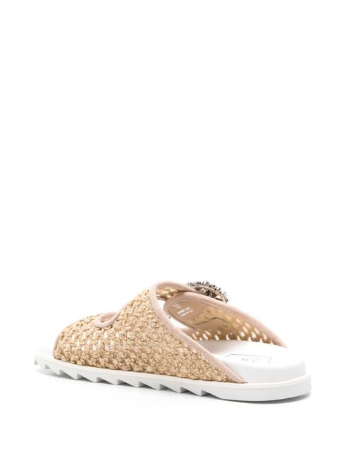 SLIDY VIV RAFFIA SANDALS