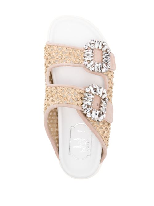 SLIDY VIV RAFFIA SANDALS