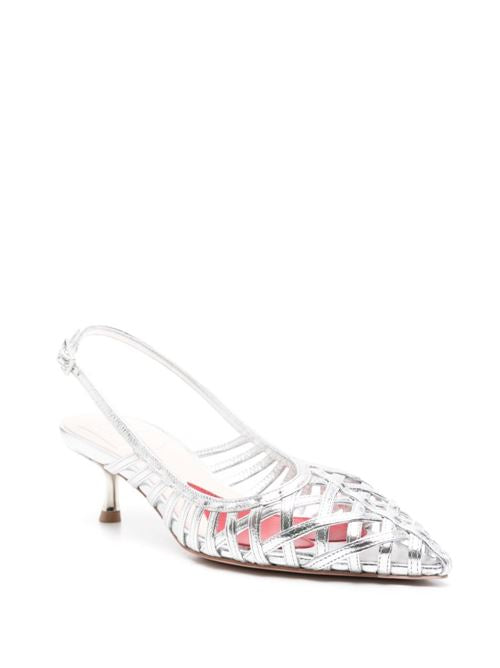 I LOVE VIVIER LEATHER SLINGBACK PUMPS