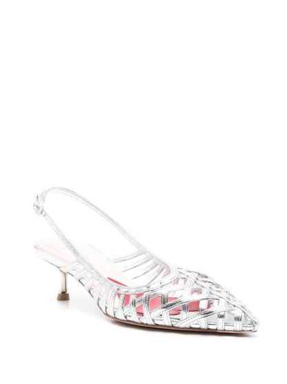 I LOVE VIVIER LEATHER SLINGBACK PUMPS