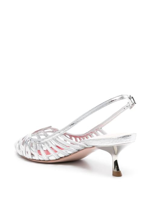 I LOVE VIVIER LEATHER SLINGBACK PUMPS