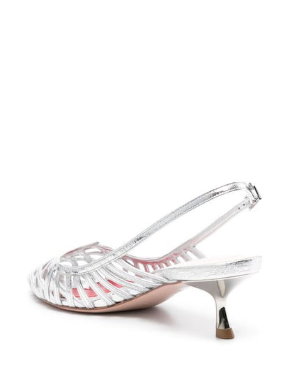 I LOVE VIVIER LEATHER SLINGBACK PUMPS