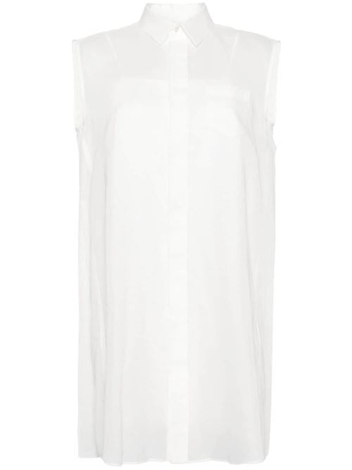COTTON BLEND CHEMISIER DRESS