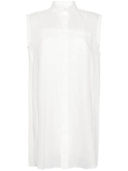 COTTON BLEND CHEMISIER DRESS