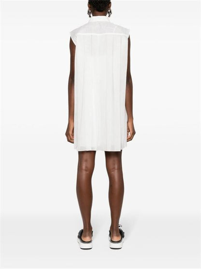 COTTON BLEND CHEMISIER DRESS