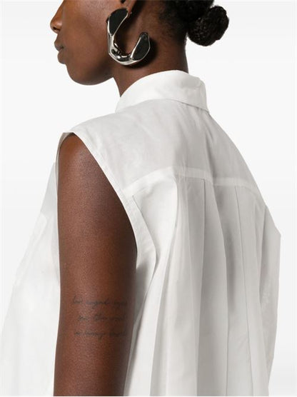 COTTON BLEND CHEMISIER DRESS