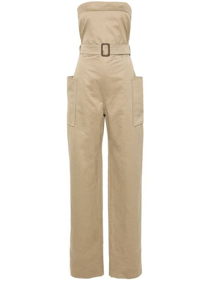 COTTON GABARDINE JUMPSUIT
