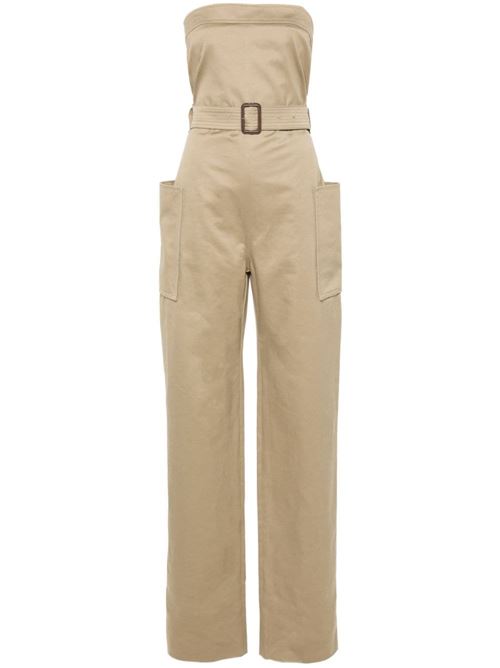 COTTON GABARDINE JUMPSUIT