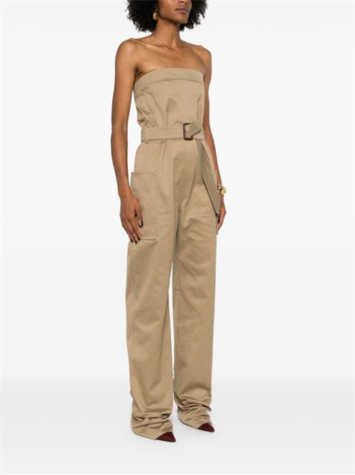 COTTON GABARDINE JUMPSUIT