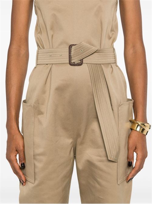 COTTON GABARDINE JUMPSUIT