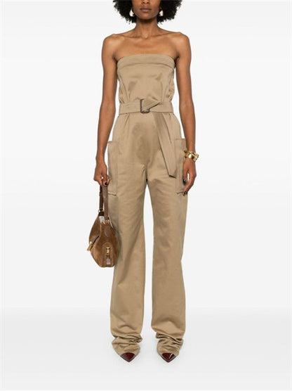 COTTON GABARDINE JUMPSUIT