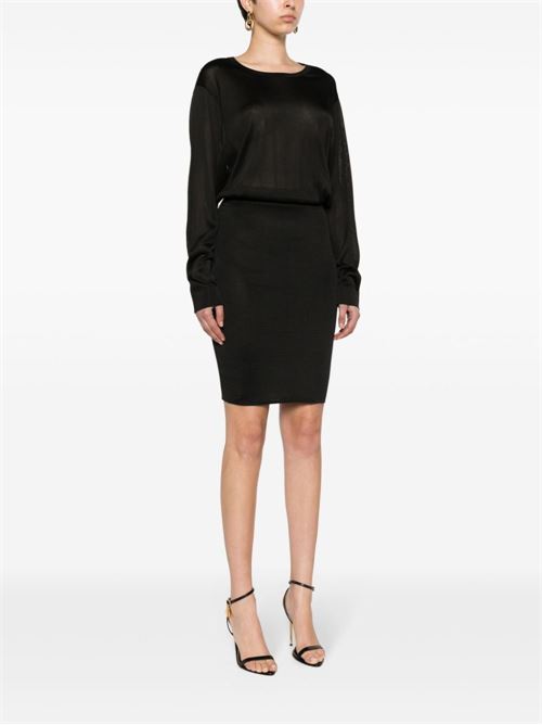 OPEN-BACK KNITTED DRESS