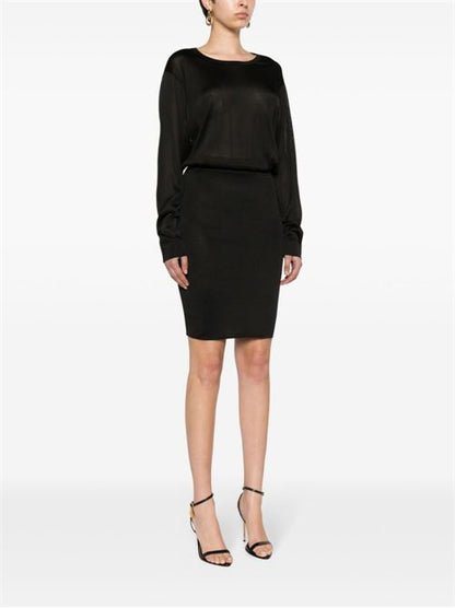 OPEN-BACK KNITTED DRESS