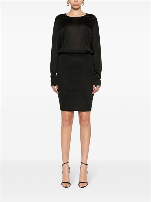 OPEN-BACK KNITTED DRESS