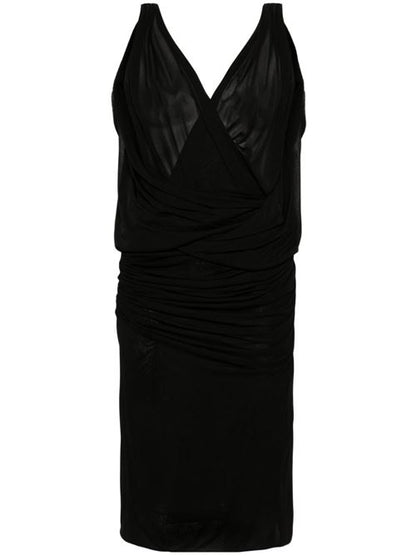 V-NECKED MINI DRESS