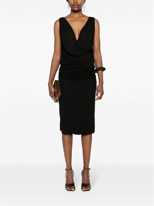 V-NECKED MINI DRESS