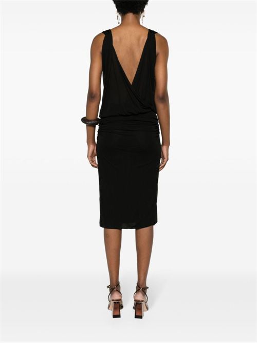 V-NECKED MINI DRESS