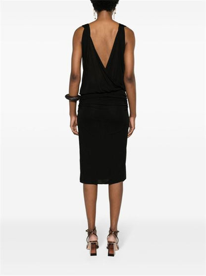 V-NECKED MINI DRESS