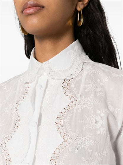 EMBROIDERED SHIRT DRESS