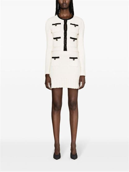 STRUCTURED KNIT MINI SKIRT