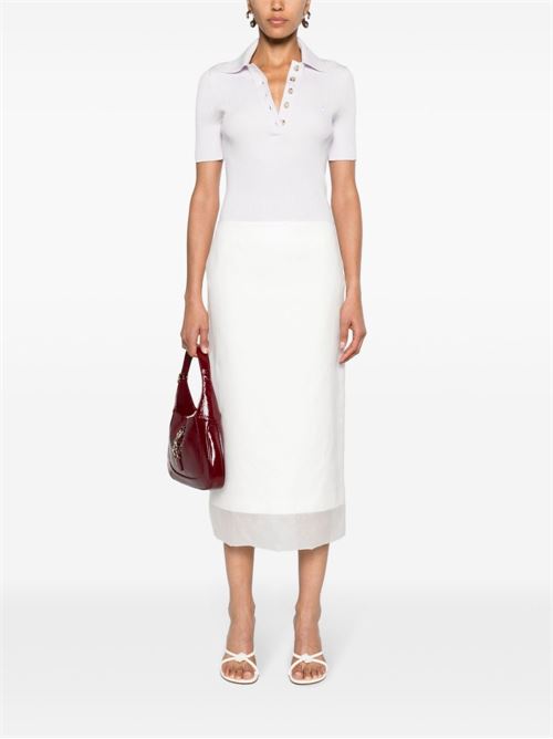 SILK MIDI SKIRT