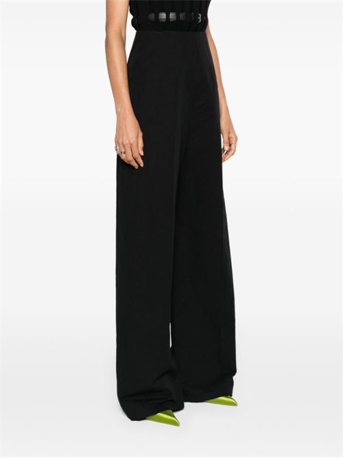 LINEN AND COTTON BLEND TROUSERS