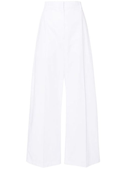 WIDE-LEG COTTON TROUSERS