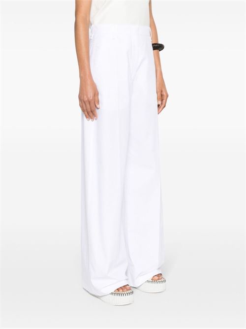WIDE-LEG COTTON TROUSERS