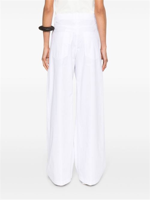 WIDE-LEG COTTON TROUSERS