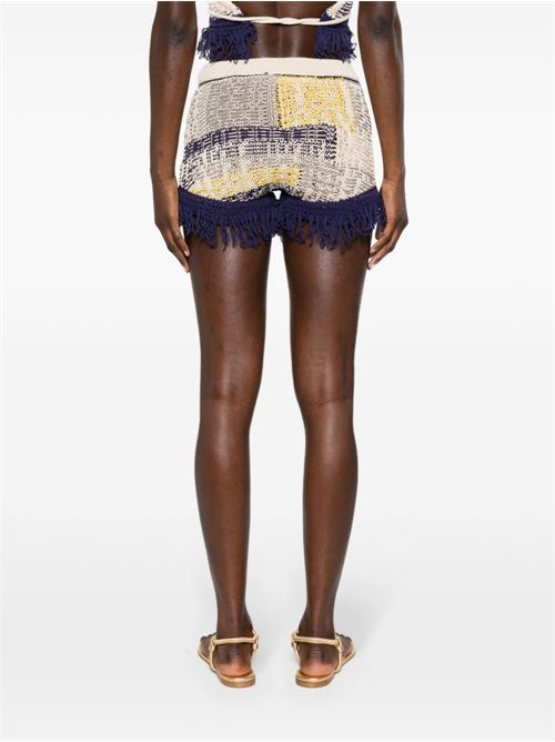 COTTON KNITTED SHORTS