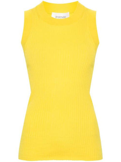RIBBED COTTON TANK TOP